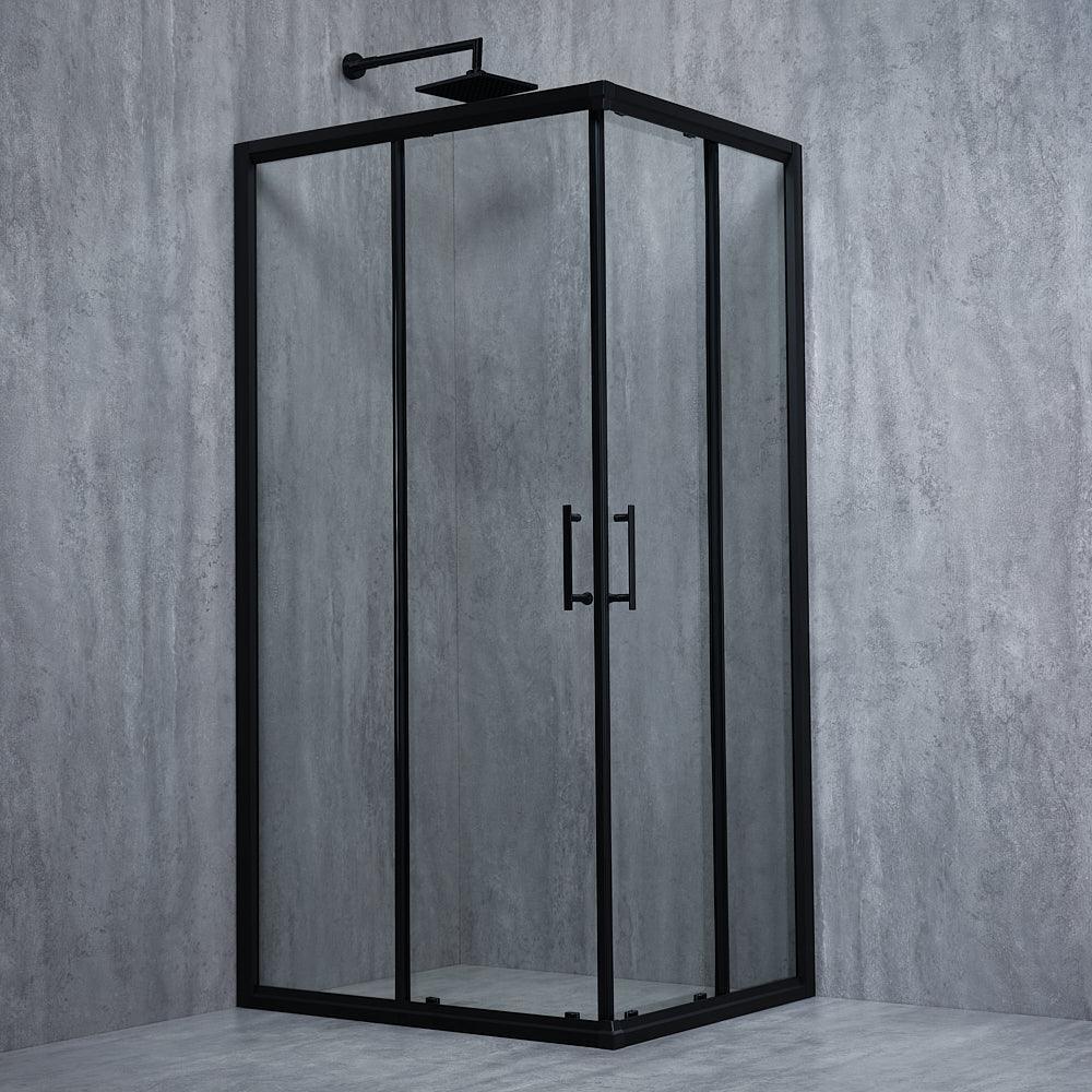 Cabină de duș Elegant Black sticlă transparentă 6MM - Kabine.ro - Cabina de dus