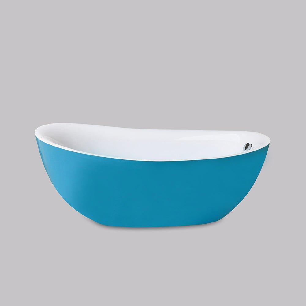 Cadă de baie freestanding Aretha blue - Kabine.ro - Cazi de baie