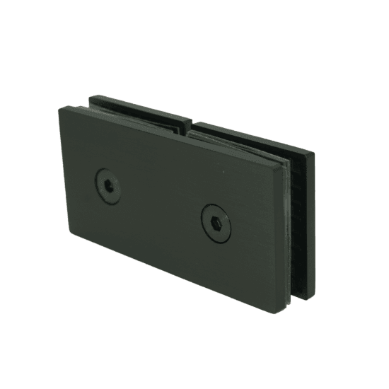 Conector sticlă-sticlă rectangular 180°, KOR-724 GMG, gri metalizat - Kabine.ro - Accesorii