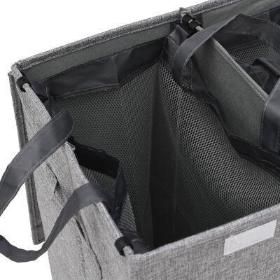 Cos de rufe pliabile Hamper Grey 51x34,5x59 cm - Kabine.ro - Cos de rufe