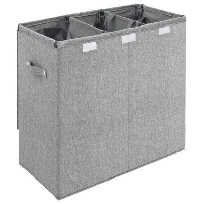 Cos de rufe pliabile Hamper Grey 64,5x34,5x59 - Kabine.ro - Cos de rufe