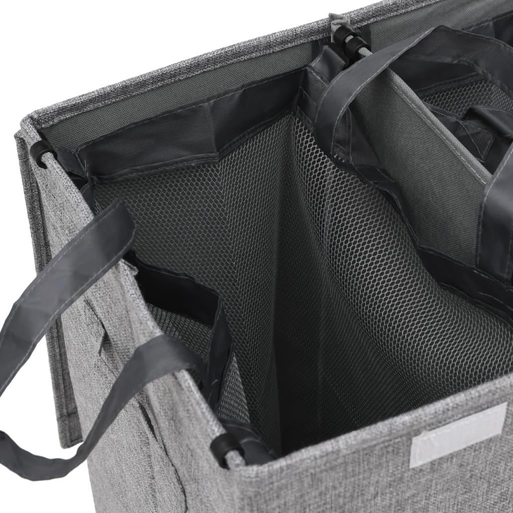 Cos de rufe pliabile Hamper Grey 64,5x34,5x59 - Kabine.ro - Cos de rufe