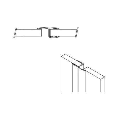 Garnitura de etanșare 90°/ 180° tip h KOR-204-10 (10mm), transparent - Kabine.ro -