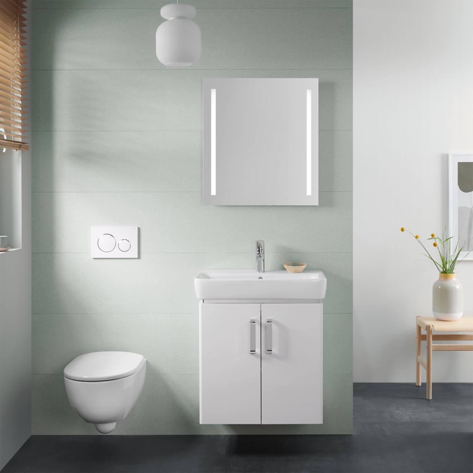 GEBERIT SELNOVA SET VAS WC SUSPENDAT SI CAPAC WC SOFT CLOSE - Kabine.ro - WC