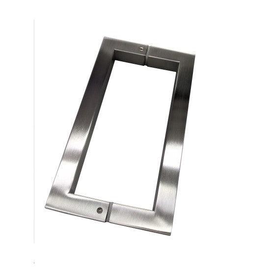 Mâner vertical rectangular bilateral KOR-628-203 (h-222mm, int-203mm; 19 x 19mm), satinat - Kabine.ro -