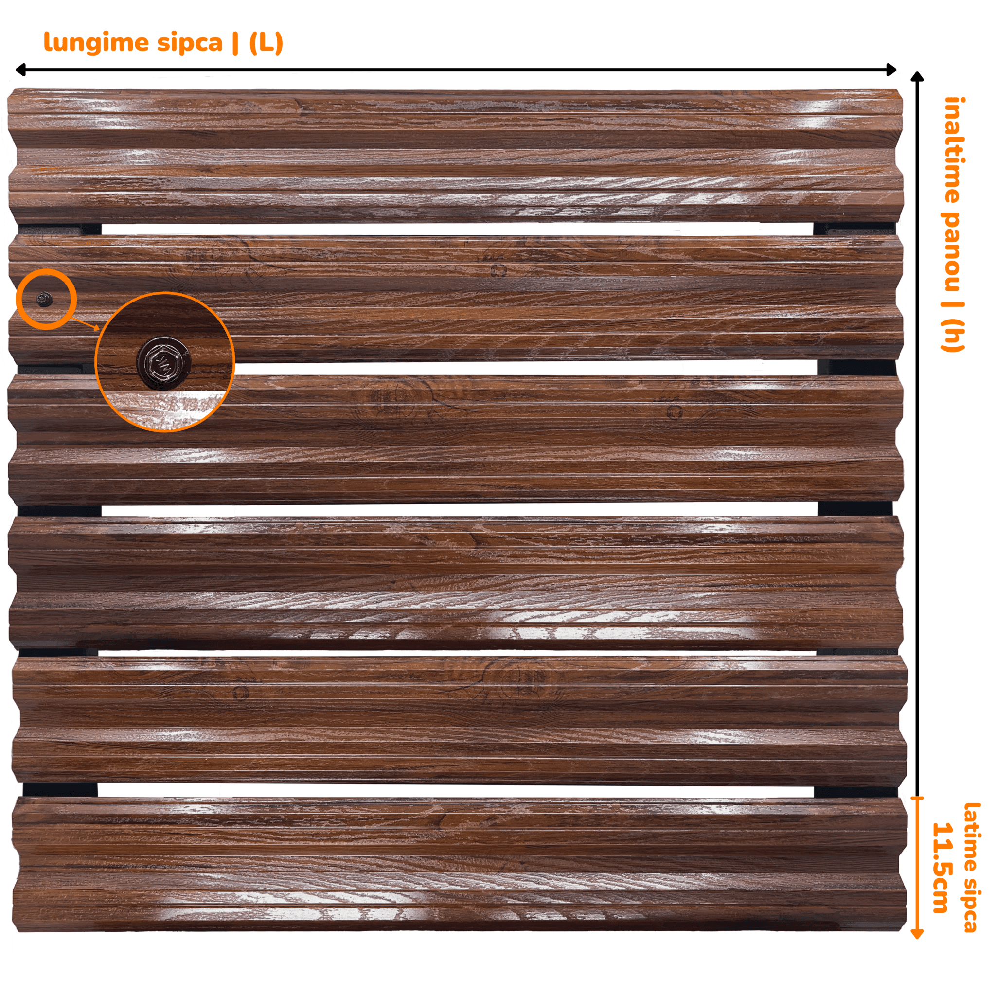 Nuc Striat - Kabine.ro - Imitatie Lemn | 0.40mm